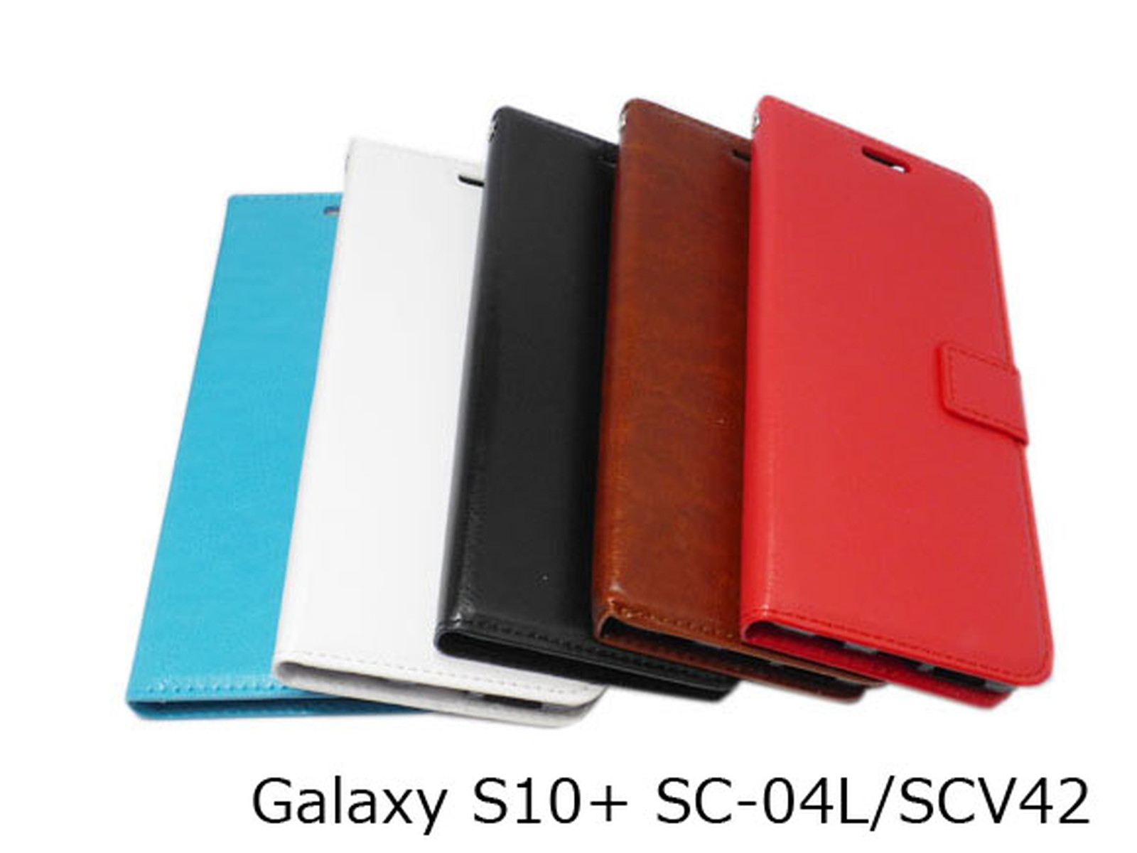 GalaxyS10+手帳型合皮レザーケース